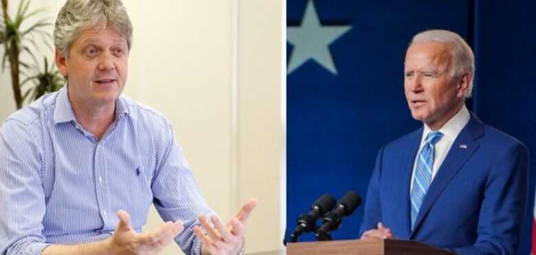 Jaime Verruck, titular da Semagro e Joe Biden, presidente eleito nos Estados Unidos