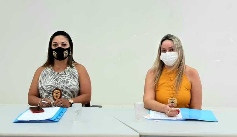 Delegadas Maíra Pacheco Machado e Anne Karine