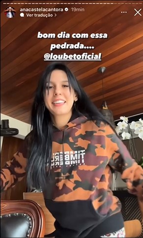 Ana Castela publica música do Loubet 