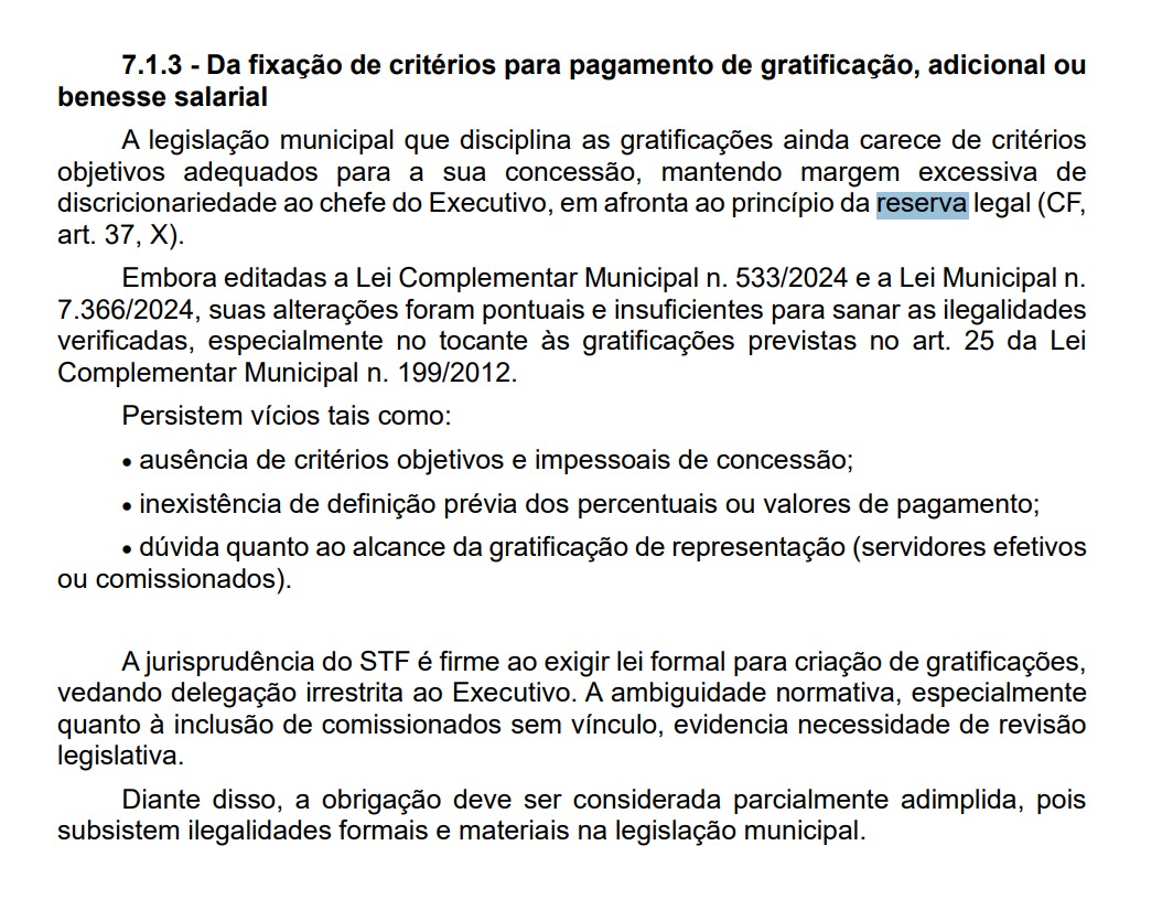 Reprodução / ACÓRDÃO - AC00 - 919/2025