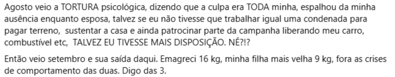Relato / Reprodução / Redes Sociais - (veja a íntegra aqui).